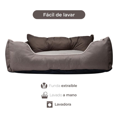 Cama para Mascota en Poliéster Benetton BE - Diseño Ergonómico y Lavable, Disponible en Varias Dimensiones