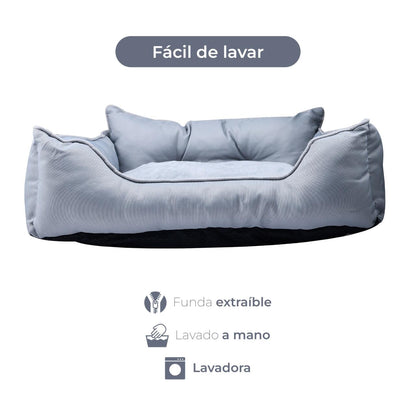 Cama para Mascota en Poliéster Benetton BE - Diseño Ergonómico y Lavable, Disponible en Varias Dimensiones