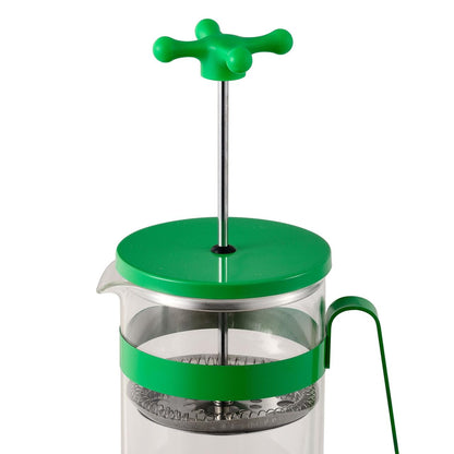 Cafetera de Émbolo 600ml para 6 Tazas - Colección Rainbow Benetton Verde o Rojo