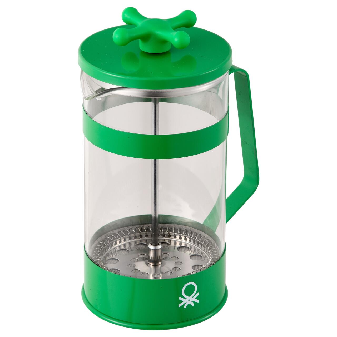 Cafetera de Émbolo 600ml para 6 Tazas - Colección Rainbow Benetton Verde o Rojo