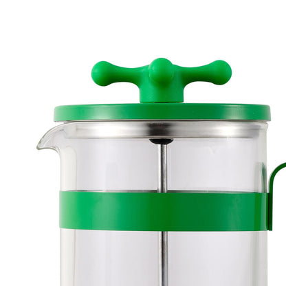 Cafetera de Émbolo 600ml para 6 Tazas - Colección Rainbow Benetton Verde o Rojo