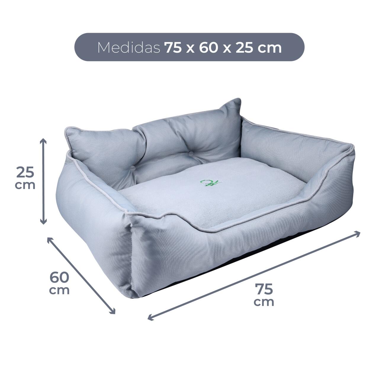 Cama para Mascota en Poliéster Benetton BE - Diseño Ergonómico y Lavable, Disponible en Varias Dimensiones