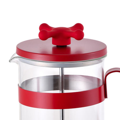 Cafetera de Émbolo 600ml para 6 Tazas - Colección Rainbow Benetton Verde o Rojo